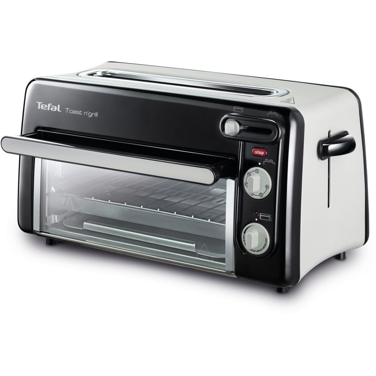 Toster Tefal Toast N'Grill 1300 W Czarny, 2 kromki, 6 poziomów zrumienienia