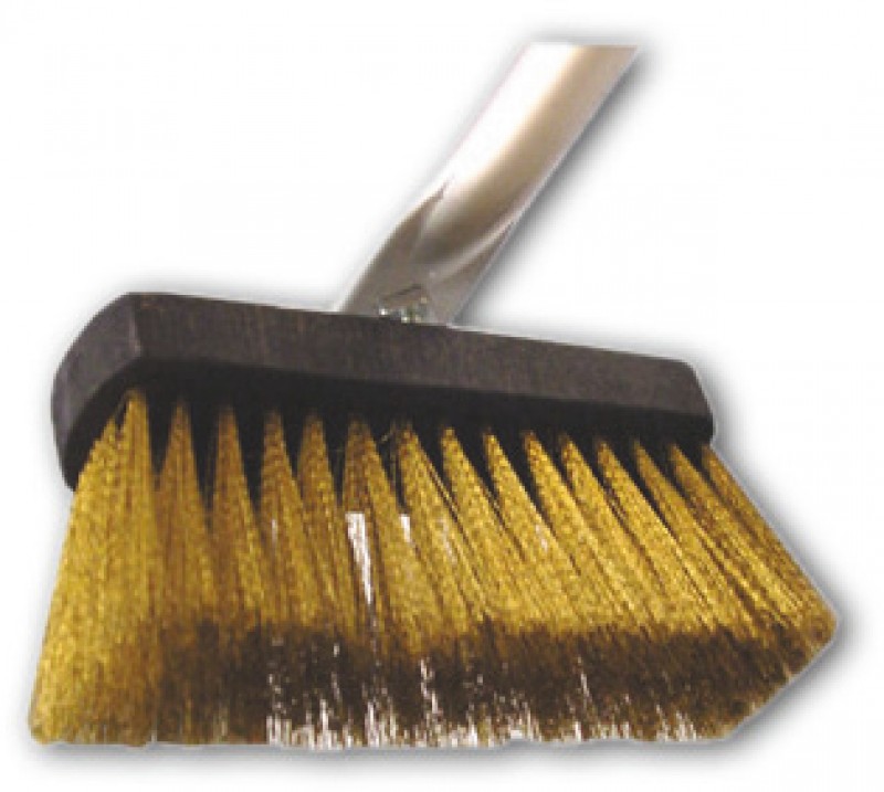 Spazzola Per Forno A Legna - Testa In Ottone Girevole, Manico Alluminio, 16x7 Cm - Foto 9