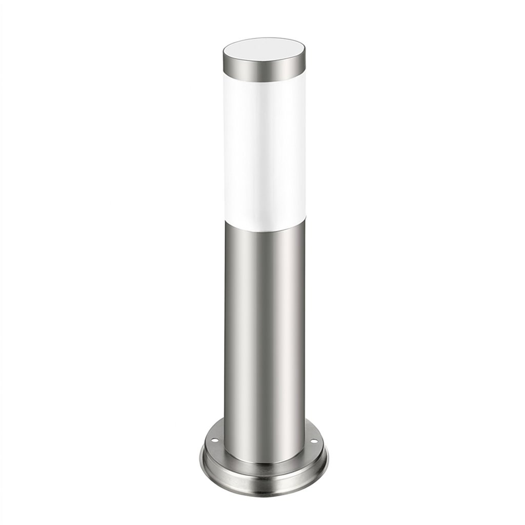 Lampa ogrodowa E27 LED Manila 45cm IP44 oprawa stojąca zewnętrzna srebrna MasterLED