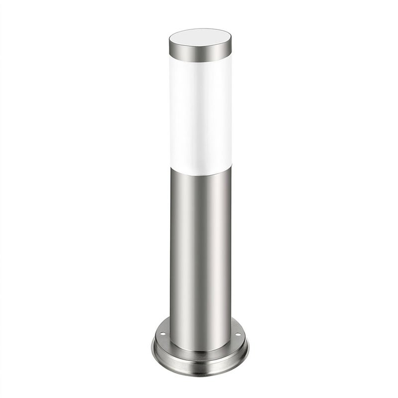 Lampa ogrodowa E27 LED Manila 45cm IP44 oprawa stojąca zewnętrzna srebrna MasterLED