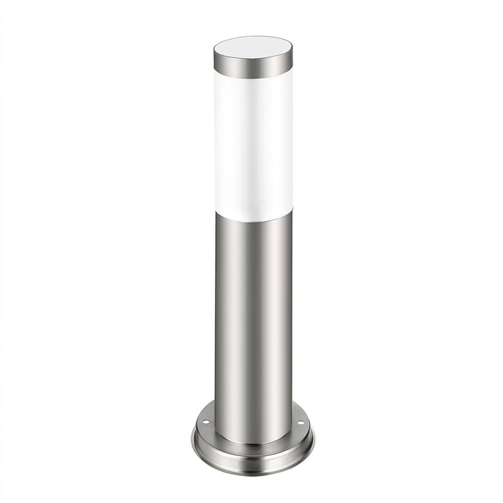 Lampa ogrodowa E27 LED Manila 45cm IP44 oprawa stojąca zewnętrzna srebrna MasterLED