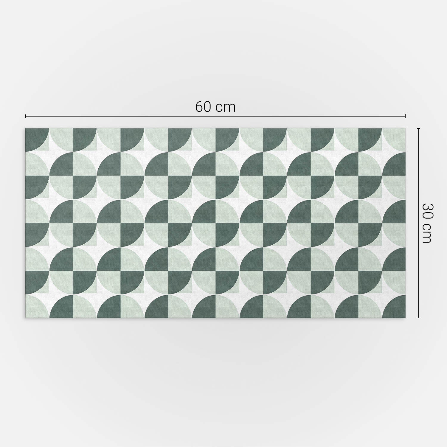Panneaux muraux décoratifs, panneaux en PVC | 6x60x30 cm |Géométrie des cercles et des carrés - 4