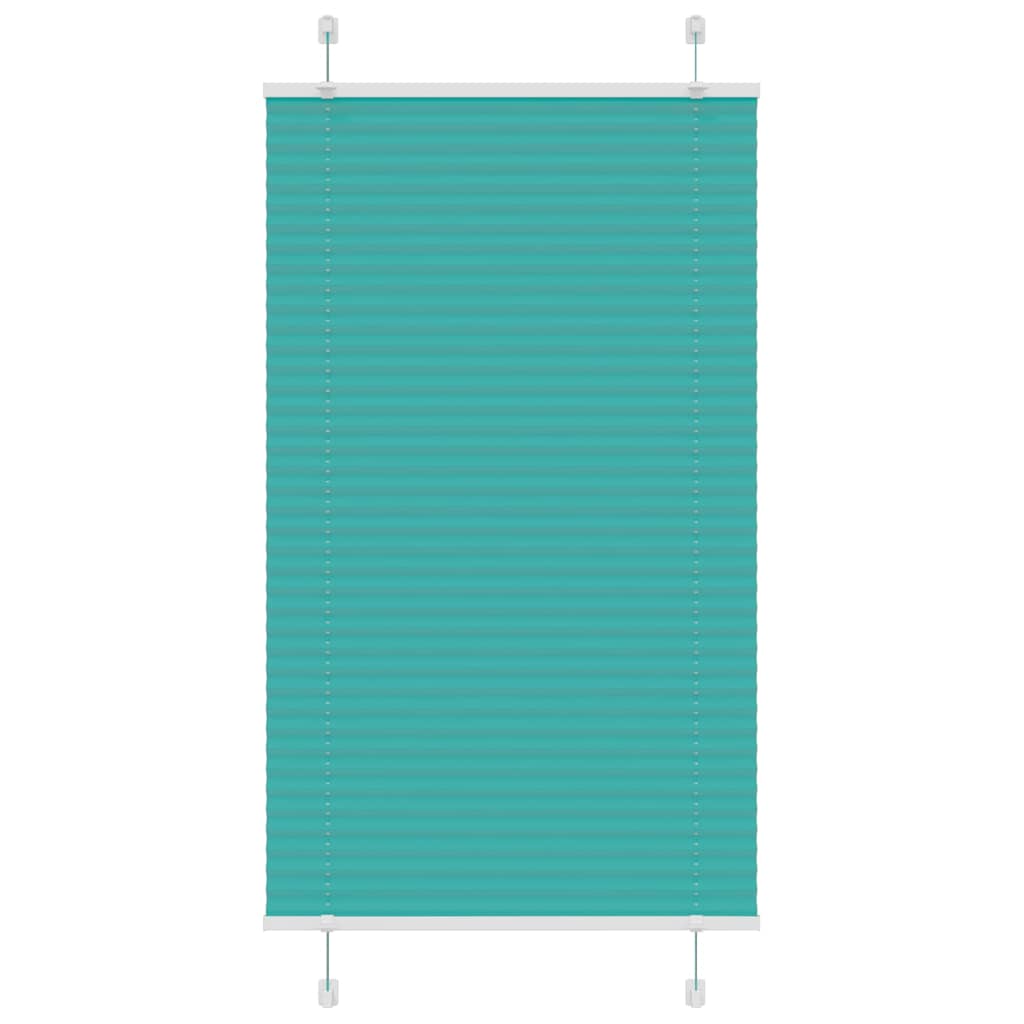 Roleta plisowana Zielony Benzyna 75x150 cm Szerokość tkaniny vidaXL