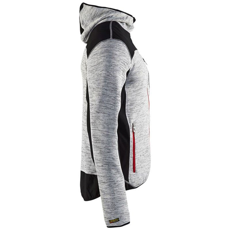 Veste tricotée à capuche Gris chiné/Noir - Blaklader - Taille 4XL - 4