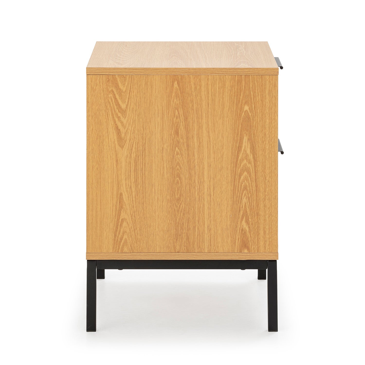 Mesa de cabeceira Auri 2 gavetas cor Carvalho - 5