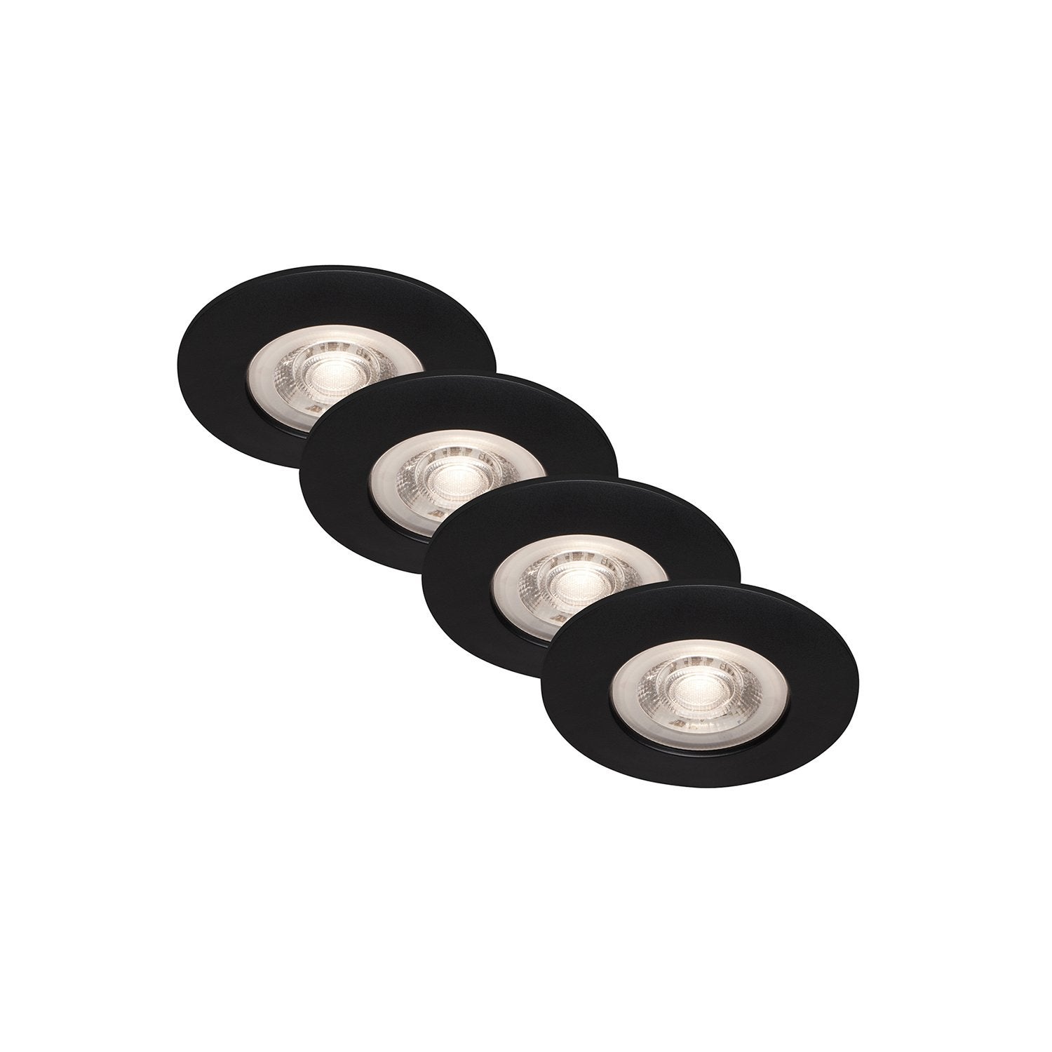 Lot 3 Spots LED Encastrables Briloner, Blanc, 6,5W, 3000K, Dimmable, IP44
