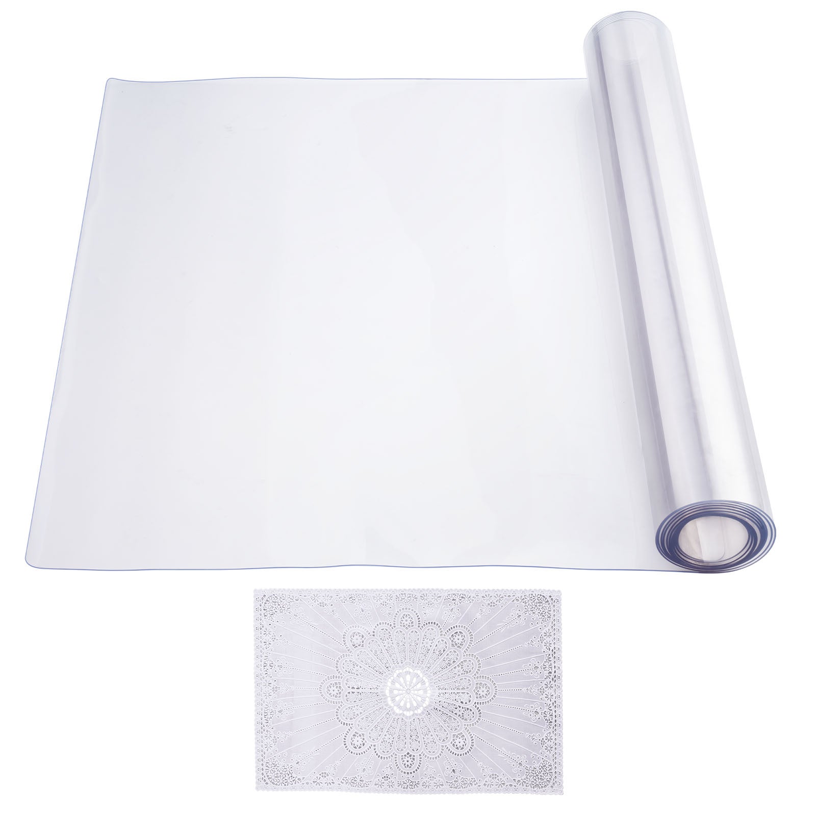 Nappe Rectangle Transparente 61x243,8 cm Épaisseur 1,5 mm, Film de ...