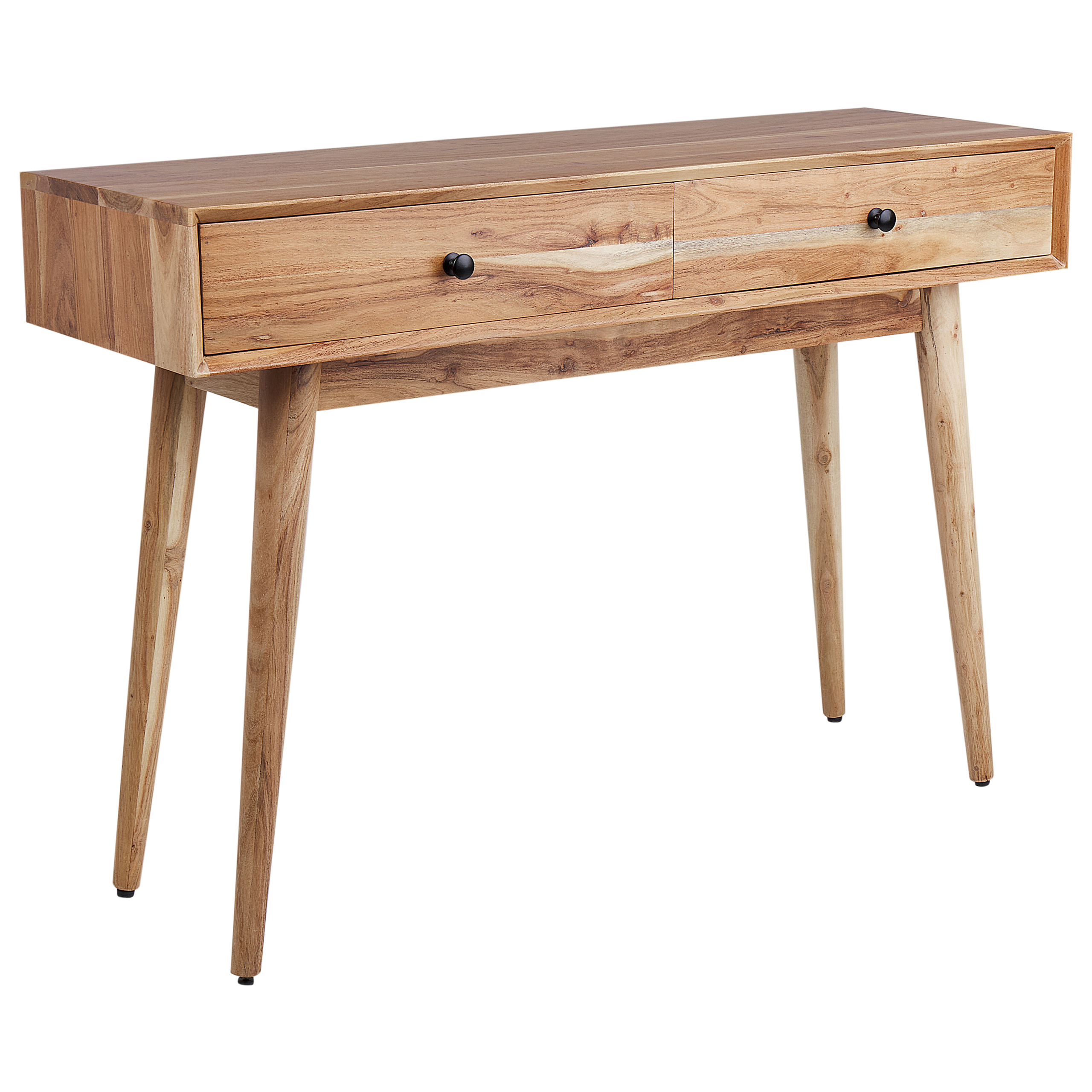 Leick Home 2027-NV Consolle Coastal In Legno Massello Blu Navy - 76,2x27,9x71,1 Cm Con 2 Cassetti - 3