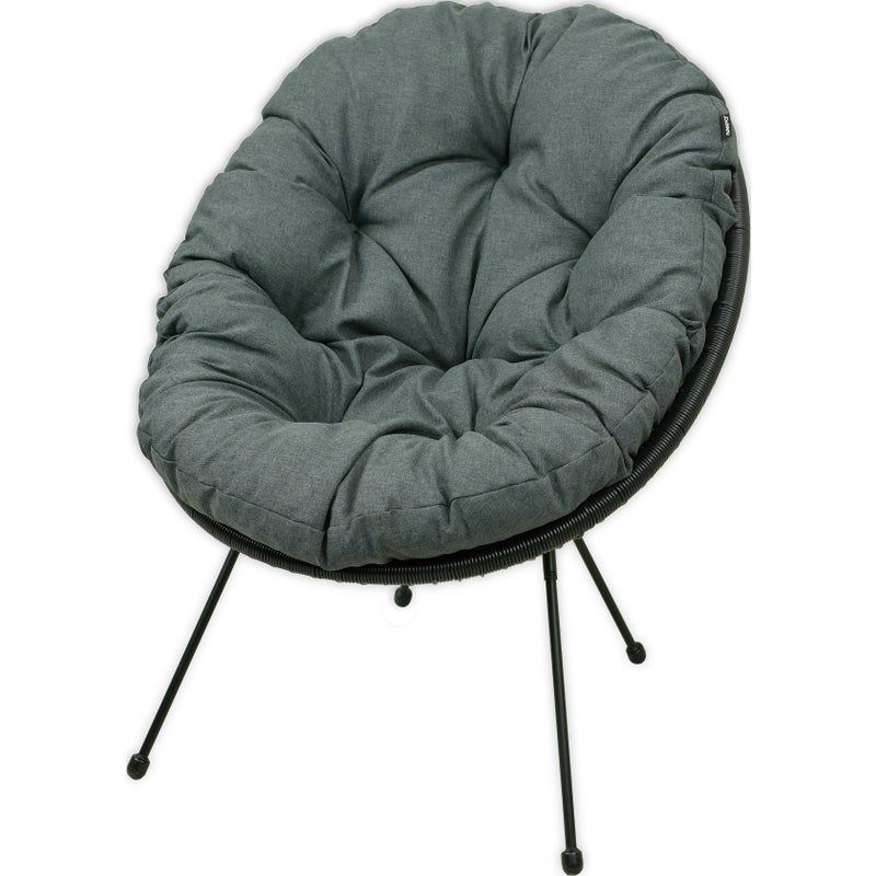 Poduszka na fotel żyłkowy krzesło Acapulco AMPO ciemny szary 1 szt.