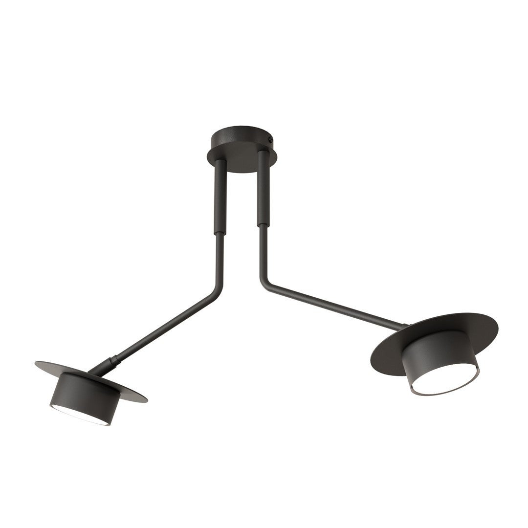 Lampa wisząca MIZU czarna 2xGX53x10W metal wym:38x60x15cm IP20 Emibig