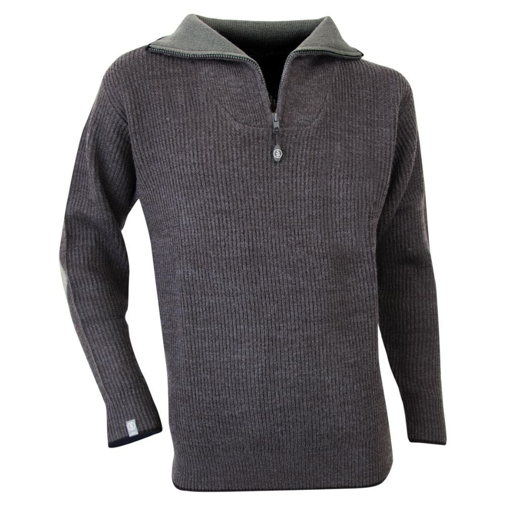 Pull col camionneur Cacao LMA Gris Foncé 3XL Leroy Merlin