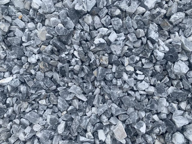 Lot de 5 sacs de 20 kg - Gravier en marbre Gris Nevada - 20/40 mm - C-NEGOCE