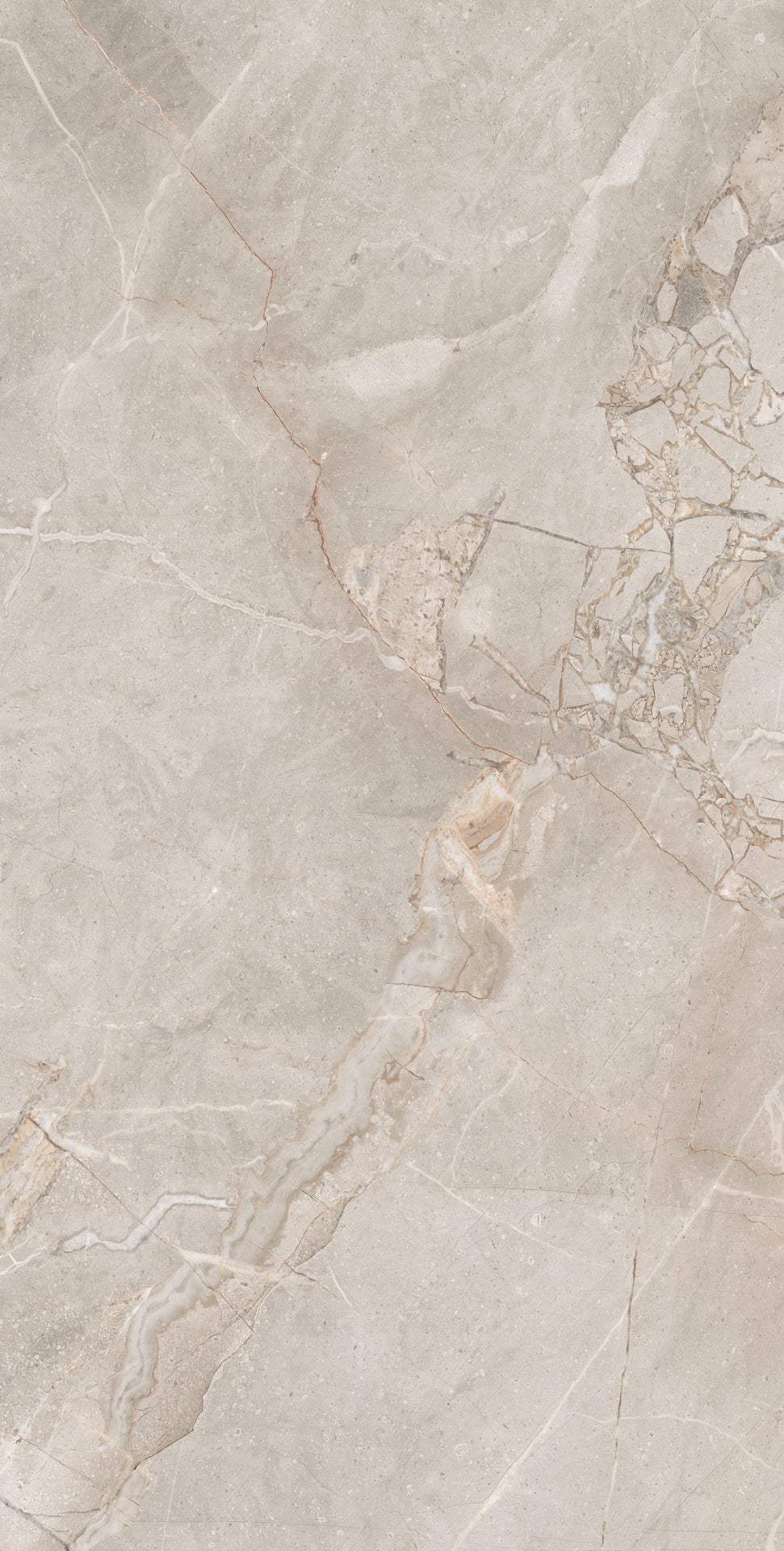 Carrelage sol / mur effet marbre beige MADRAN VANILLIA l.60 x L.120 cm Mat LIMCARO - 5