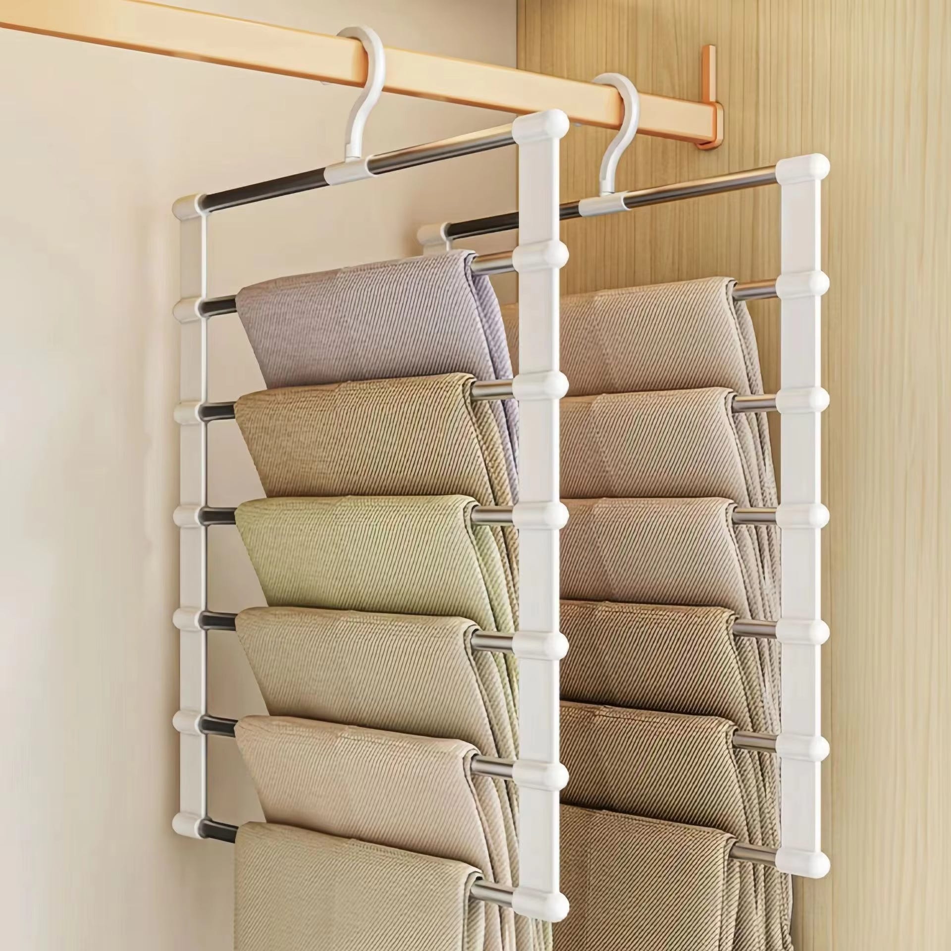 Organizzazione e conservazione, confezione da 10 grucce per pantaloni, salvaspazio, organizer e conservazione, appendiabiti antiscivolo in velluto Organizzazione e conservazione, confezione da 10 grucce per pantaloni, salvaspazio, organizer e conservazione, appendiabiti antiscivolo in velluto