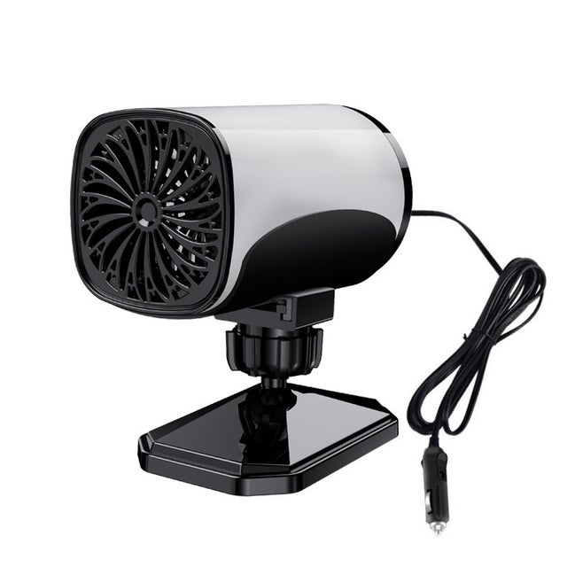 Mini radiateur soufflant 12 V, 120 W, économie d'énergie, chauffage électrique rotatif USB avec support rotatif à 360 degrés