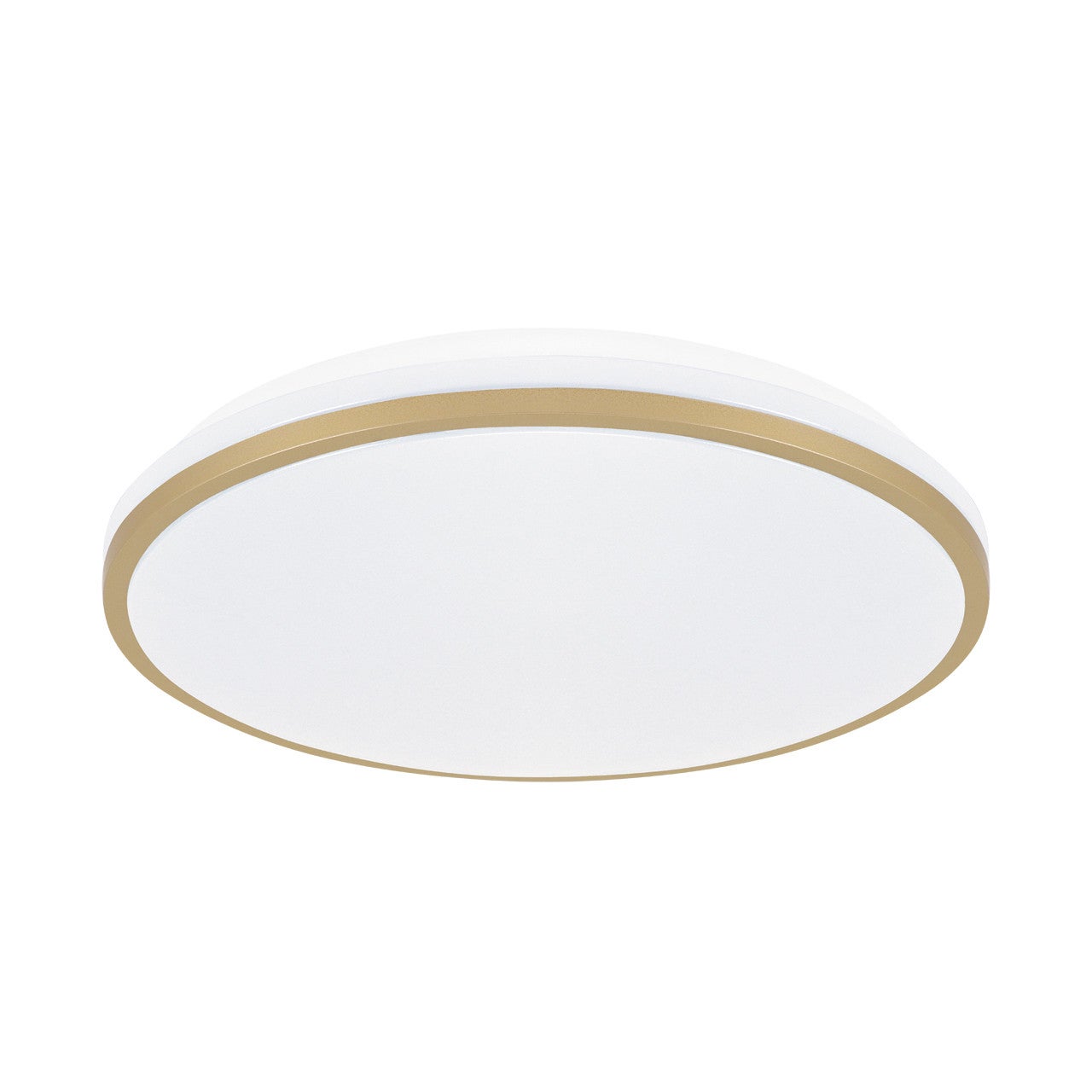 Plafon Linus okrągły biało-złoty LED 24W 4000K 1460lm wym: 7,5 x 38 cm IP20 tworzywo sztuczne Struhm