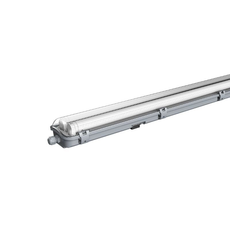 Pack de 6 - Kit de Réglette LED IP65 + 2 Tube Néon LED 120cm T8 18W - Blanc Froid 6000K - 8000K - SILUMEN - 4
