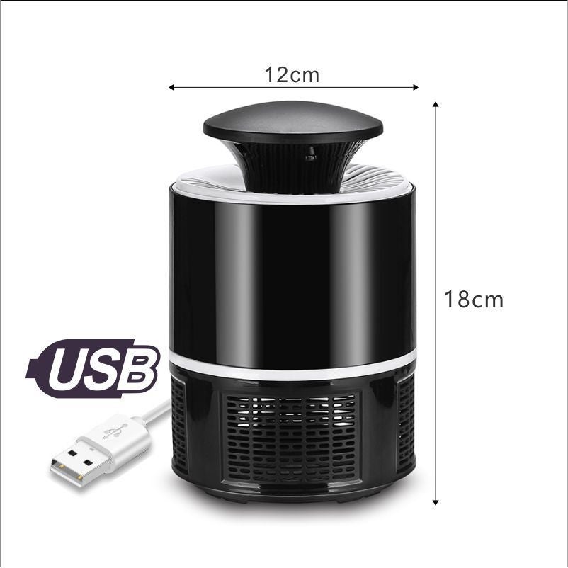 Lampe anti-moustiques électrique, lampe anti-insectes avec lumière et son, idéale pour la maison, l'intérieur, l'extérieur et la terrasse (noir) - 2