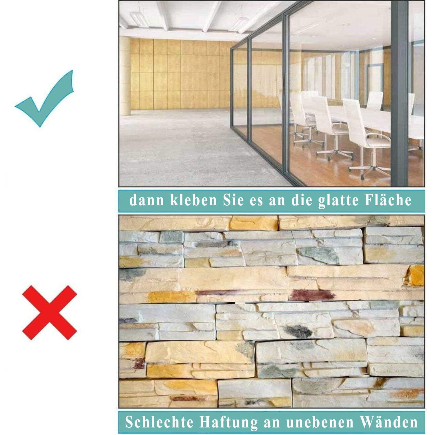 Papier Tableau Blanc Magnétique 40×80cm Adhésif Effaçable Autocollant Avec Marqueur et Effaceur Film Mural pour surfaces lisses - 6