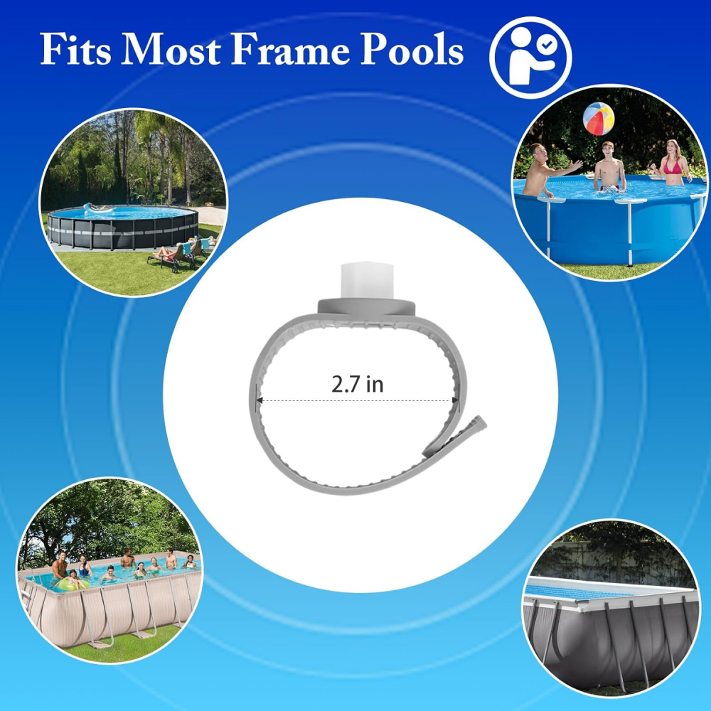 Lot de 6 lampes solaires pour piscines hors sol encadrées, accessoires de piscine étanches - 3