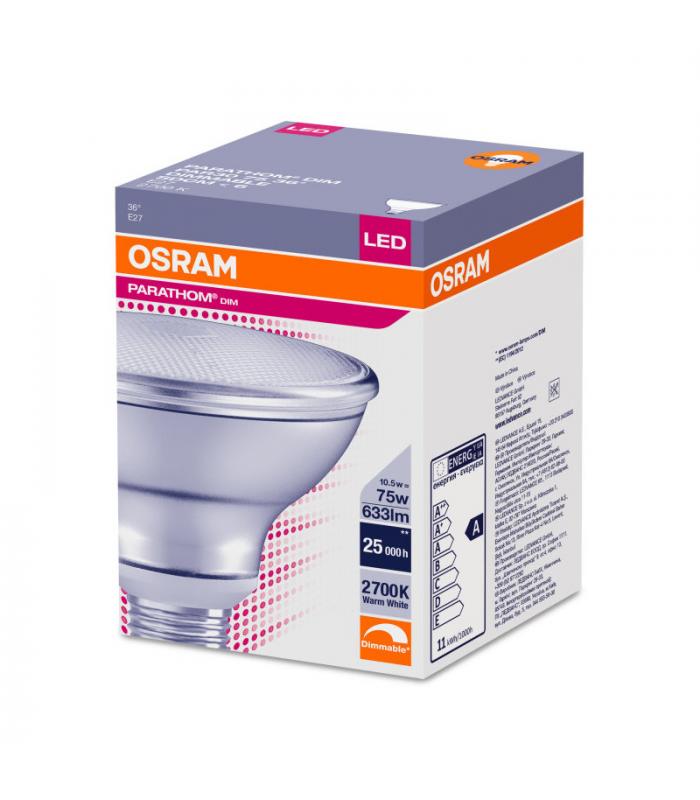 Lampada LED riflettore PARATHOM DIM PAR30 75 DIM 36° 10.5W/827 E27 633lm 25000h - 6