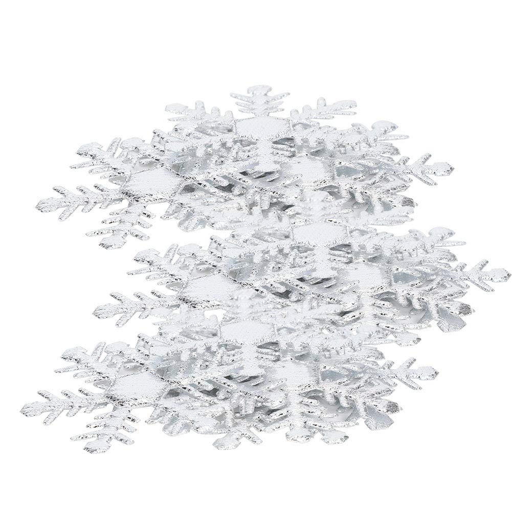 300 Mini Flocons De Neige En Métal Pailleté - 5 Mm - 3 Modèles - Pour Déco Noël, Scrapbooking, DIY