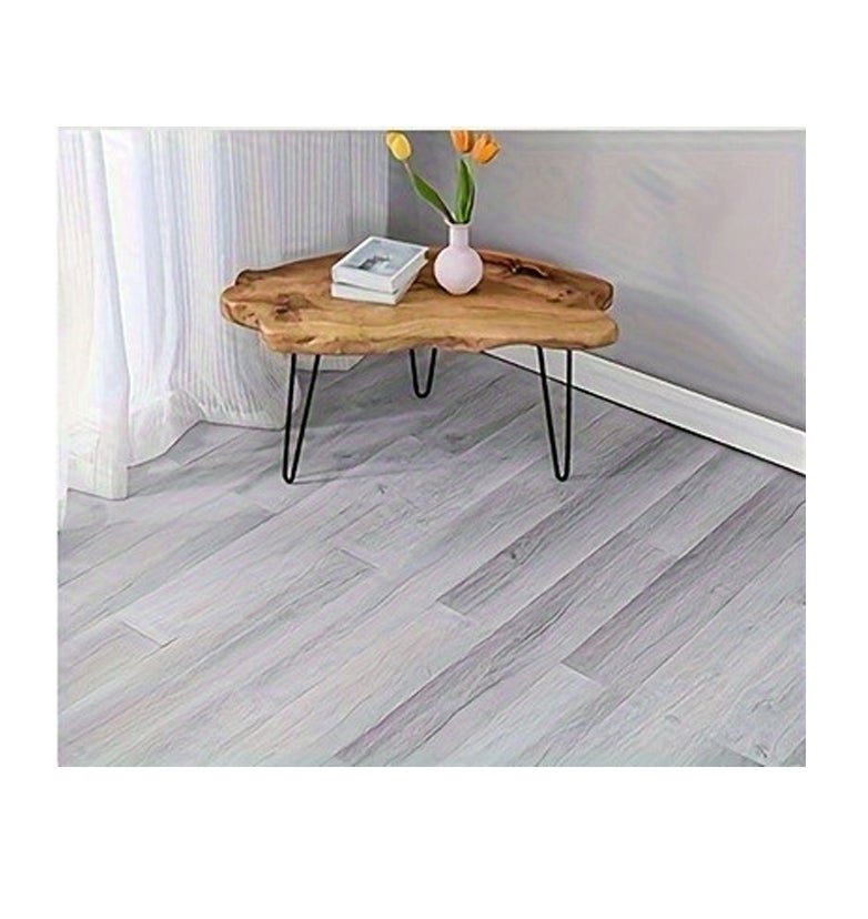 16 adesivi per pavimenti in PVC, adesivi murali staccabili e attaccabili, piastrelle effetto legno fai da te, 15 x 45 cm - 3
