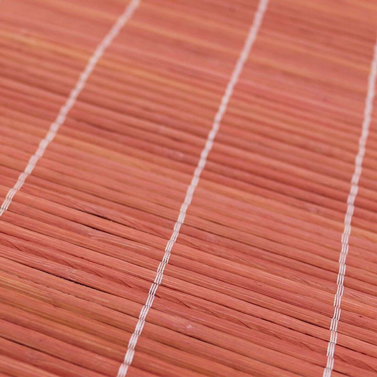 Tapis salon en bambou rouge 200x65 - 3