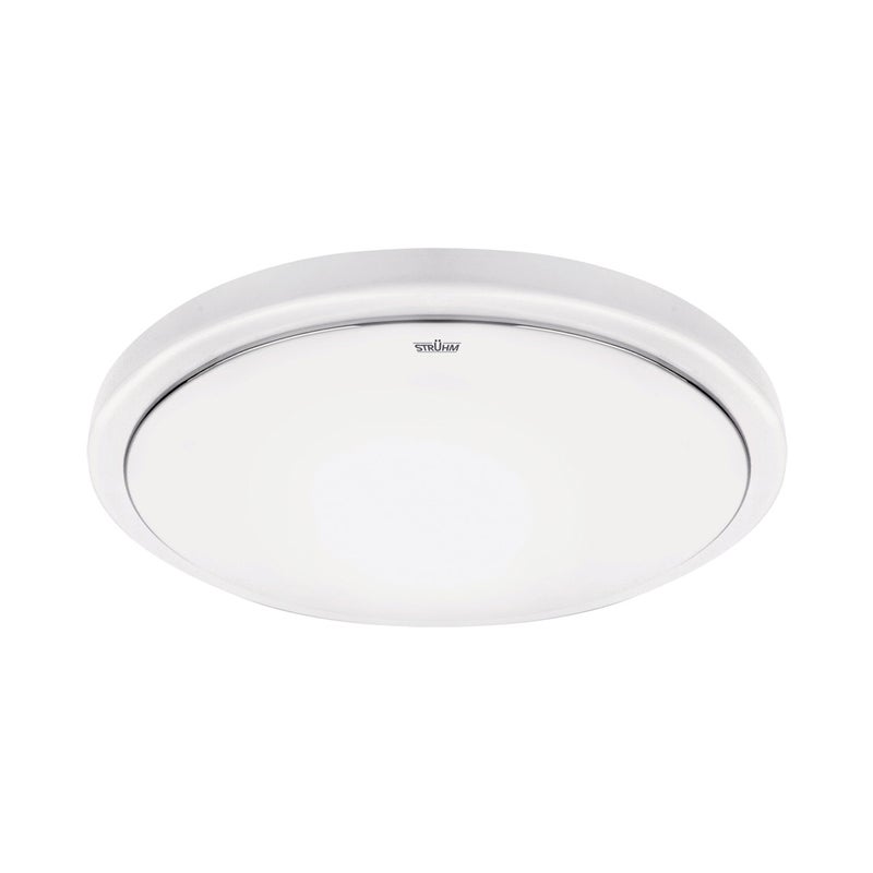 Plafon Sola okrągły biały LED 14W 4100K 910lm wym: 5,8 x 26 cm IP44 tworzywo sztuczne Struhm