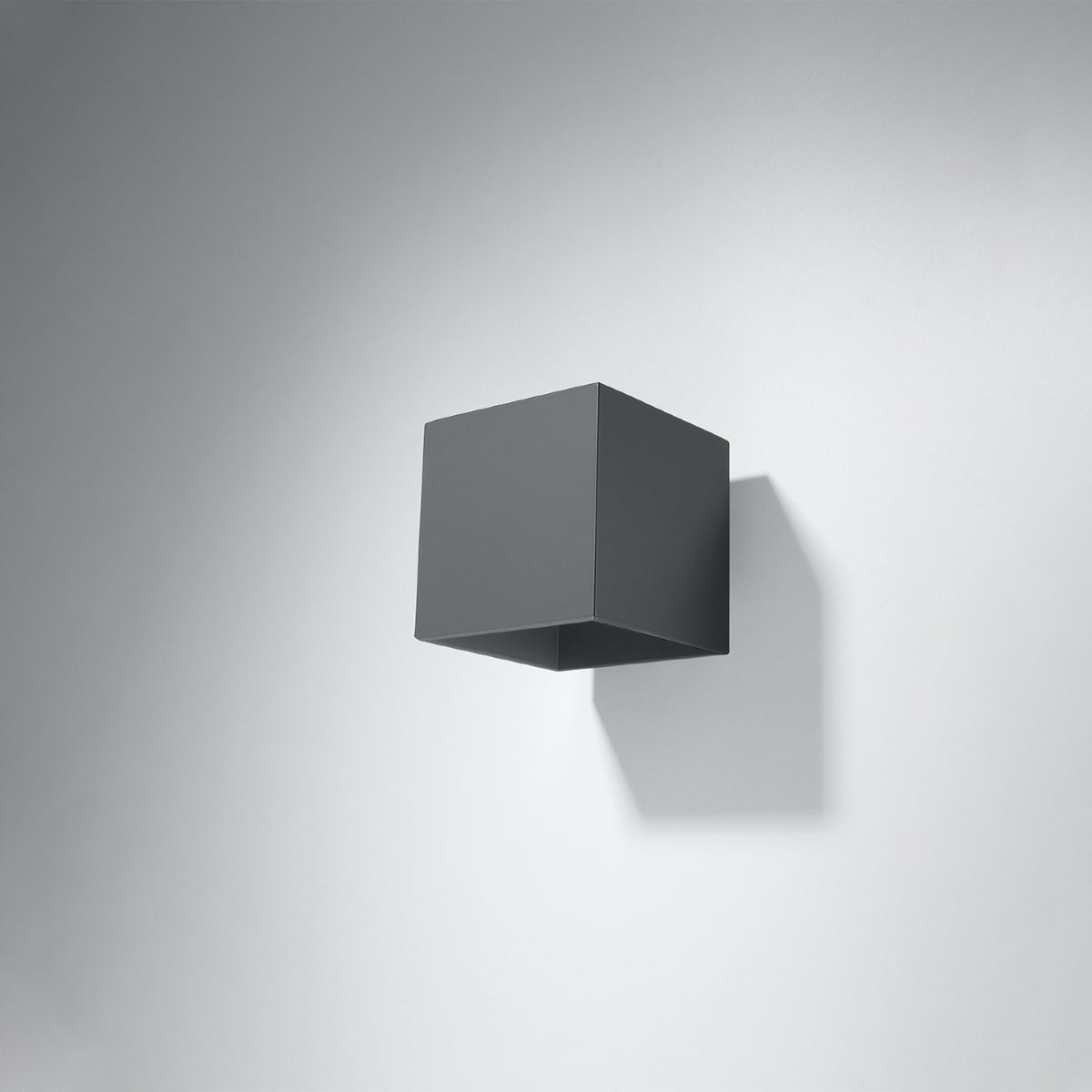 Kinkiet QUADX 1 antracyt LED 4000K - 10x12x10cm Sollux