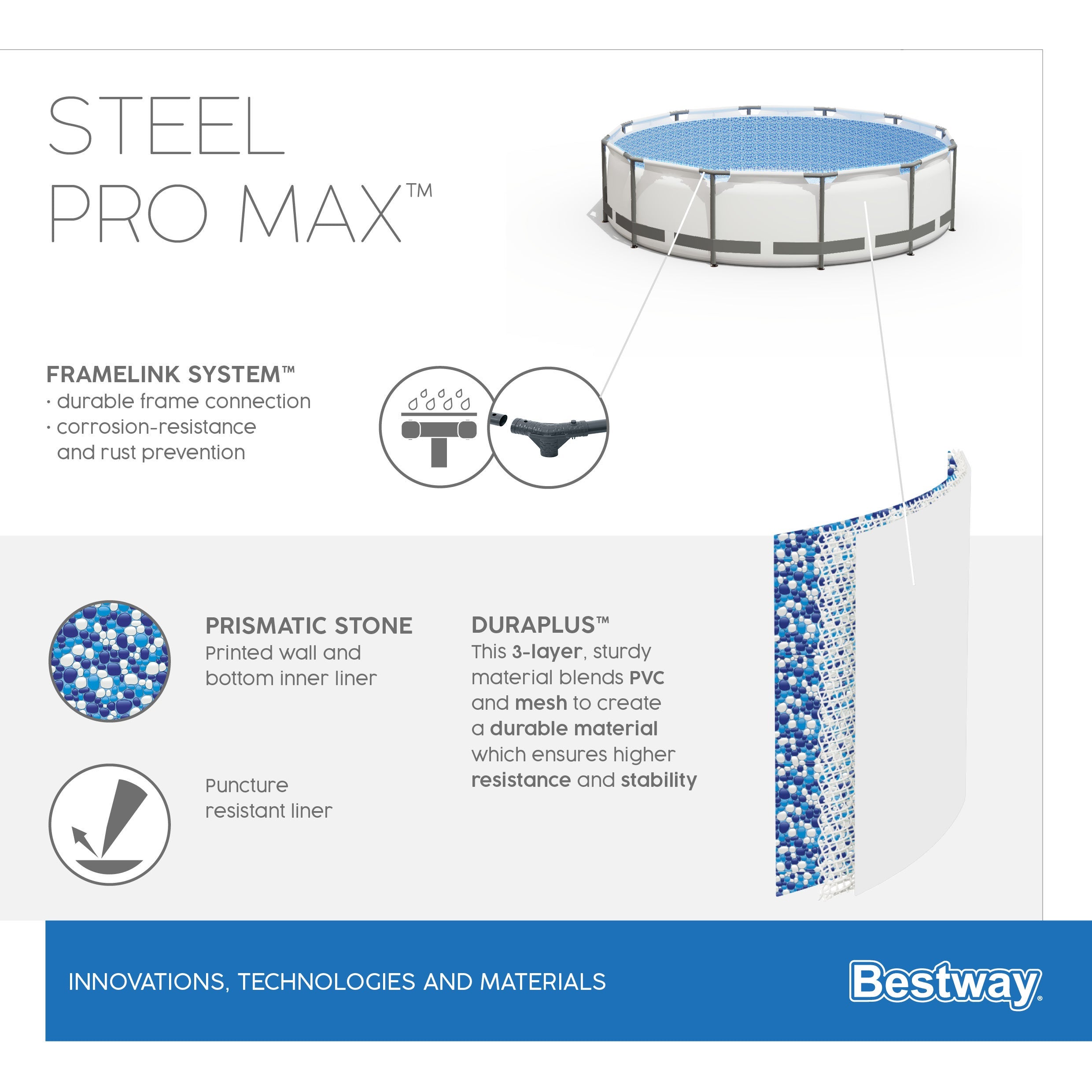 Conjunto de piscina Steel Pro MAX 305x76 cm Bestway - 7