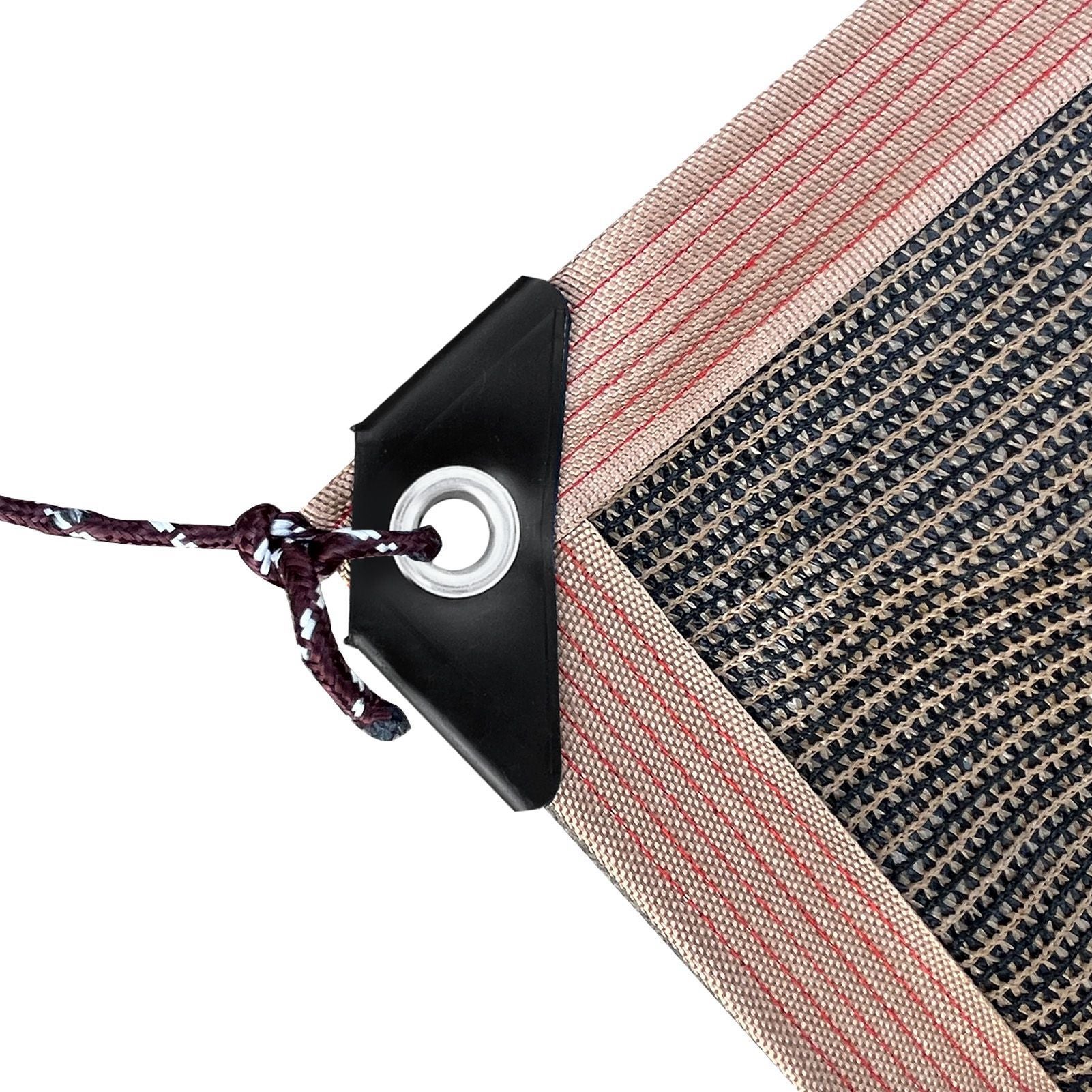 Tendalino parasole in tessuto polietilene con 4 corde per giardino esterno terrazza bar 3x5 m/9,84x16,4 piedi - 9