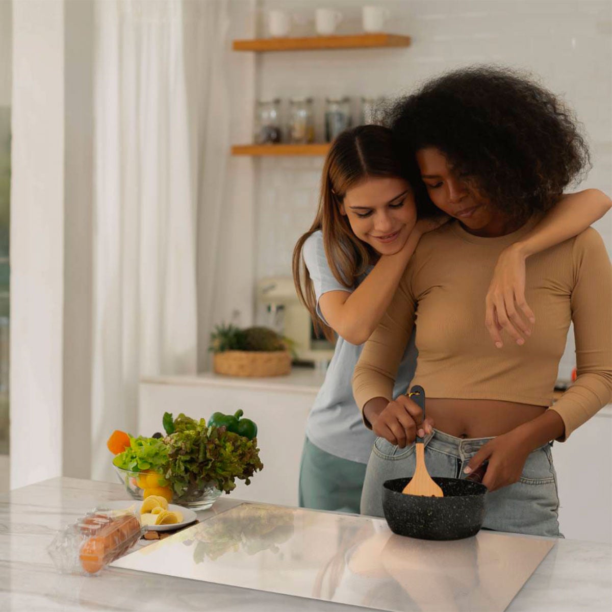 Placa de inducción Meissa 6070W Universal Blue 7000W 3 zonas blanco 59 cm - 8