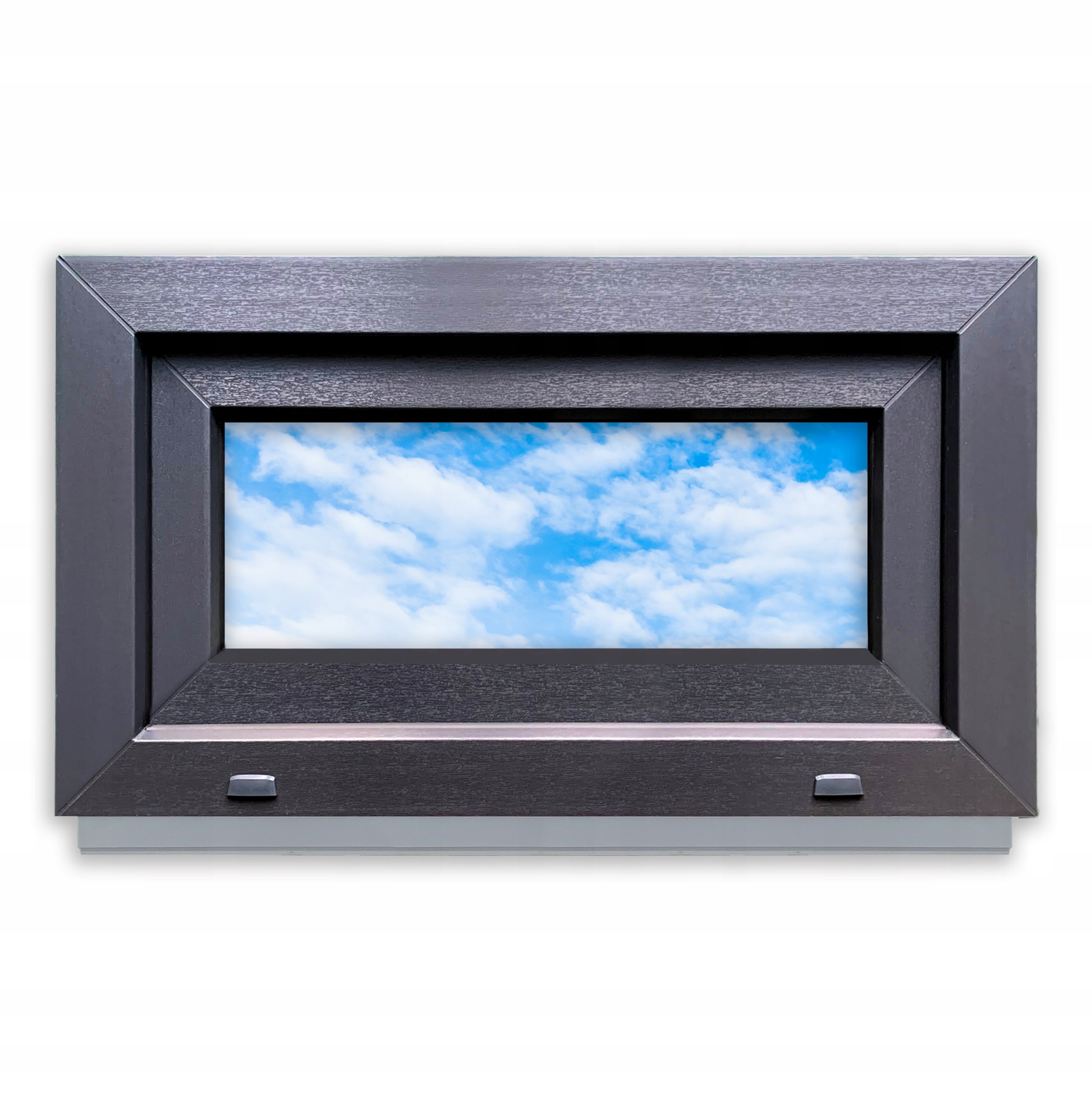Fenêtre PVC ANTHRACITE 70x40 GAUCHE, NEUVE 700x400 mm oscillo-battante ...