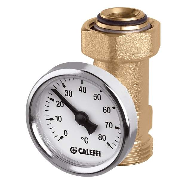 Connexion porte-thermomètre pour sorties de collecteur Caleffi 657050 - 3/4