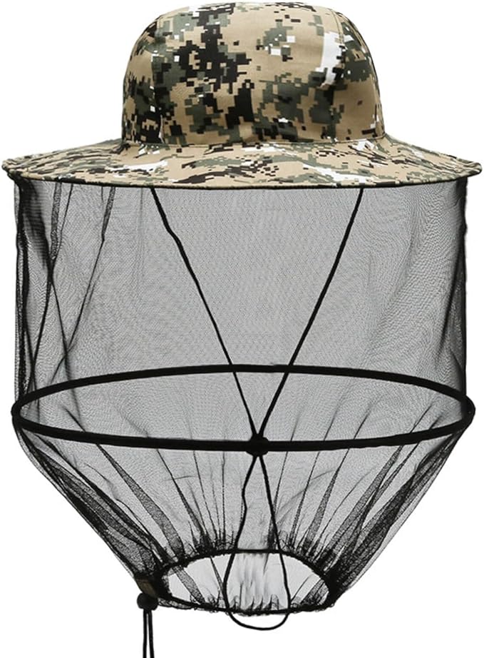SUNOYA Lot De 2 Chapeaux Moustiquaire Anti-Insectes – Chapeau Apiculteur Pliable, Filet Respirant Pour Camping, Pêche, Randonnée, Jardinage