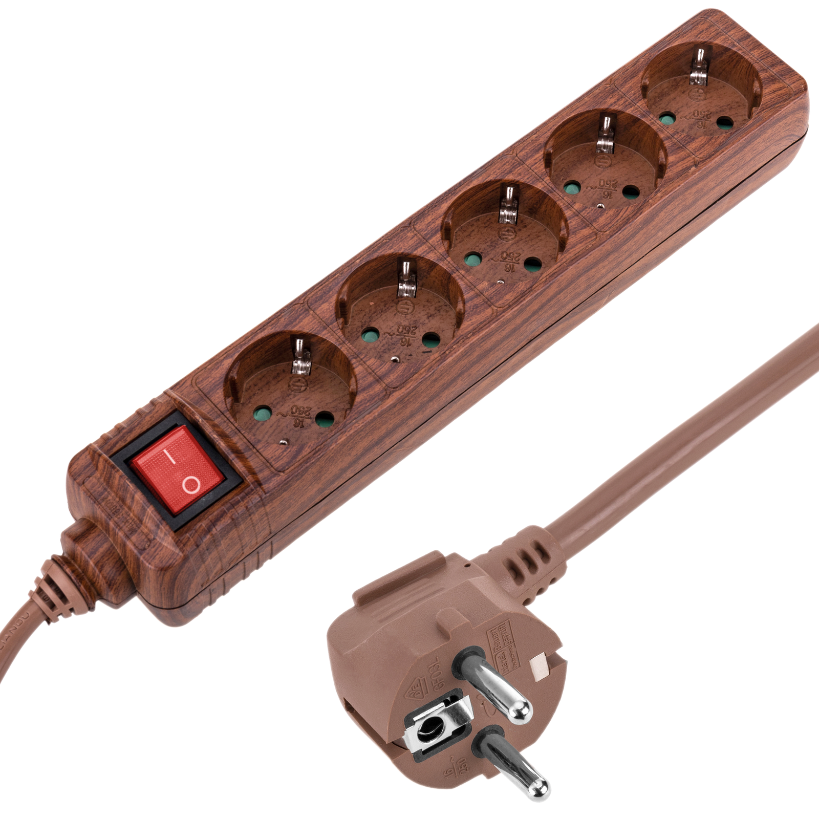 GILLAS Extension Enchufe Regleta De 2 M, 4 AC, 4 Puertos De Carga USB