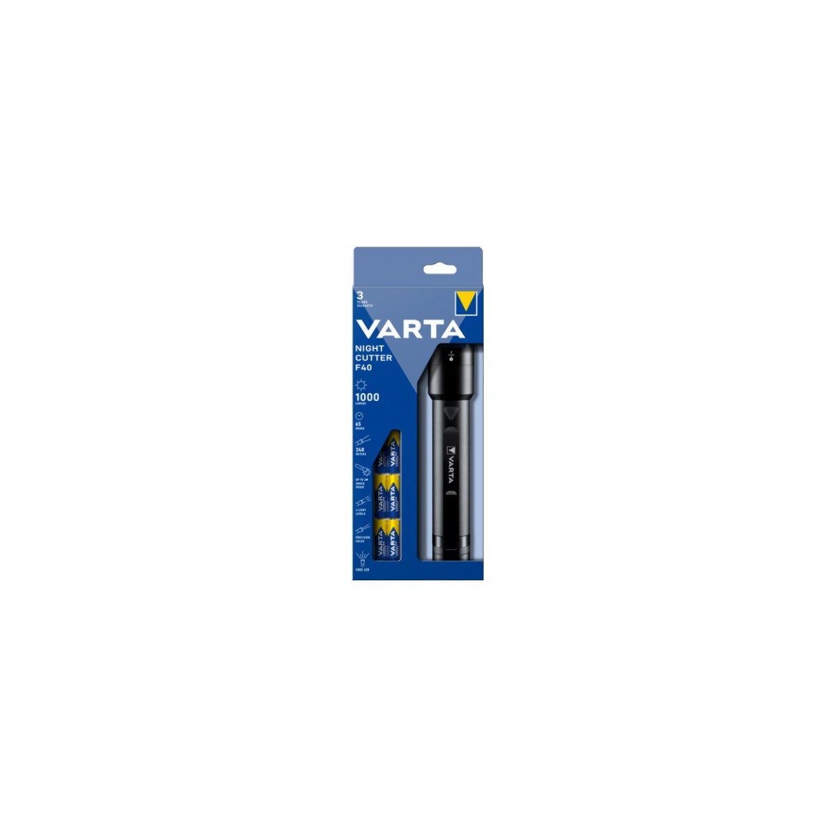 Lampe de poche Varta Night Cutter F40 LED à pile(s) 1000 lm 65 h 134 g - 2