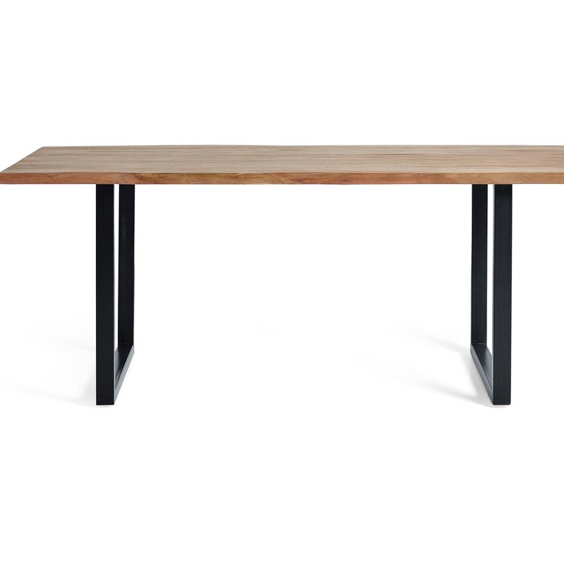 Stoły jadalne z drewna akacjowego 200 cm w nowoczesnym stylu industrialnym - 78x200x100 GYC