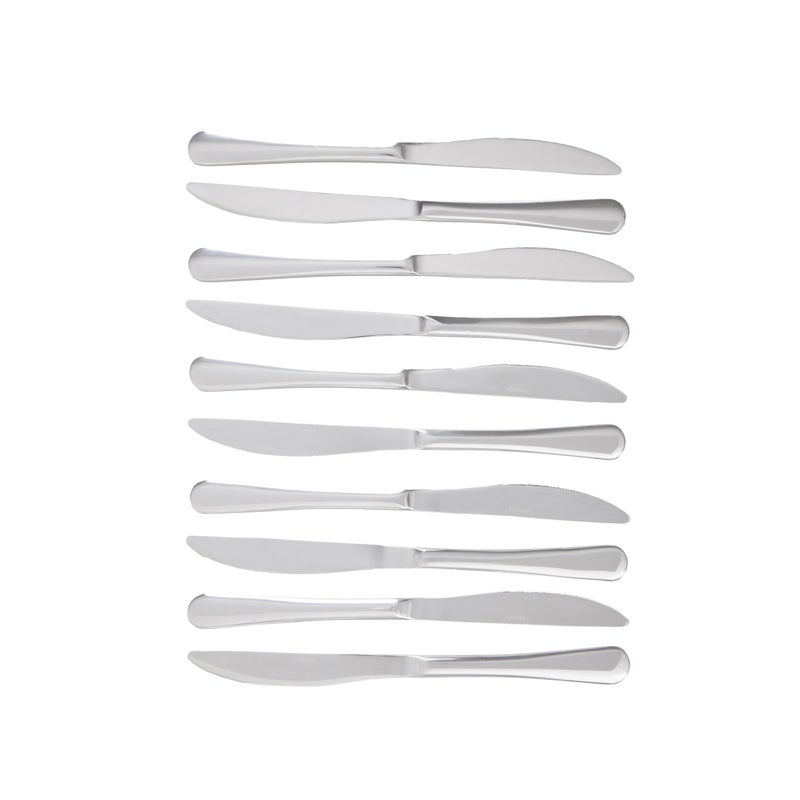 NÓŻ OBIADOWY ZESTAW 10szt VIENNA srebrny 23,2CM HOMLA