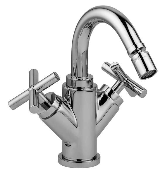 Mitigeur bidet avec bec pivotant Paffoni Quattro QTV137CR - Vidage automatique 1