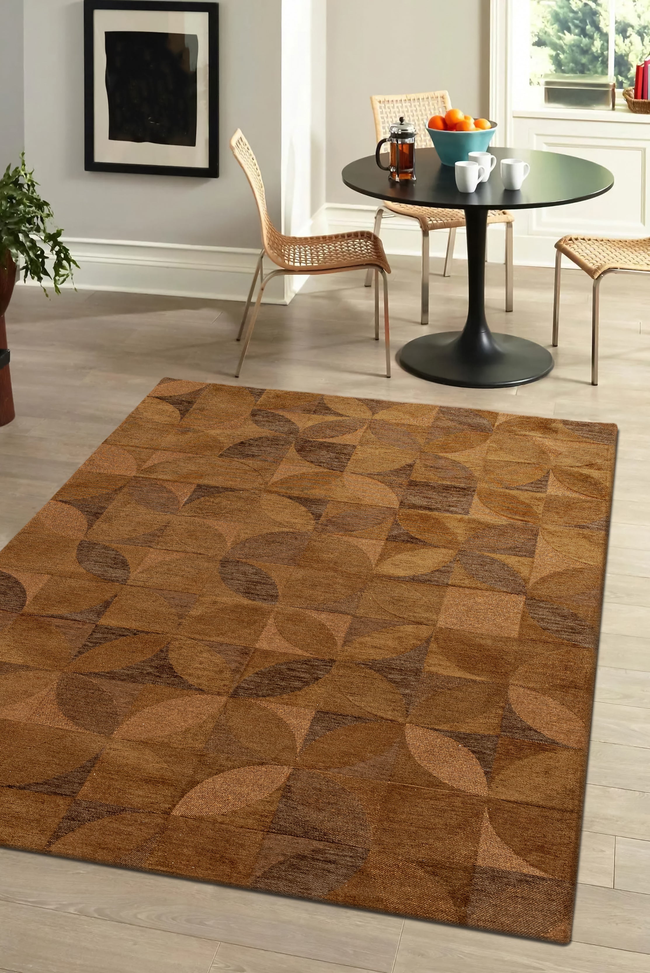 Tapis de salon moderne tissé plat ROSEBUD 80x150 cm - 2