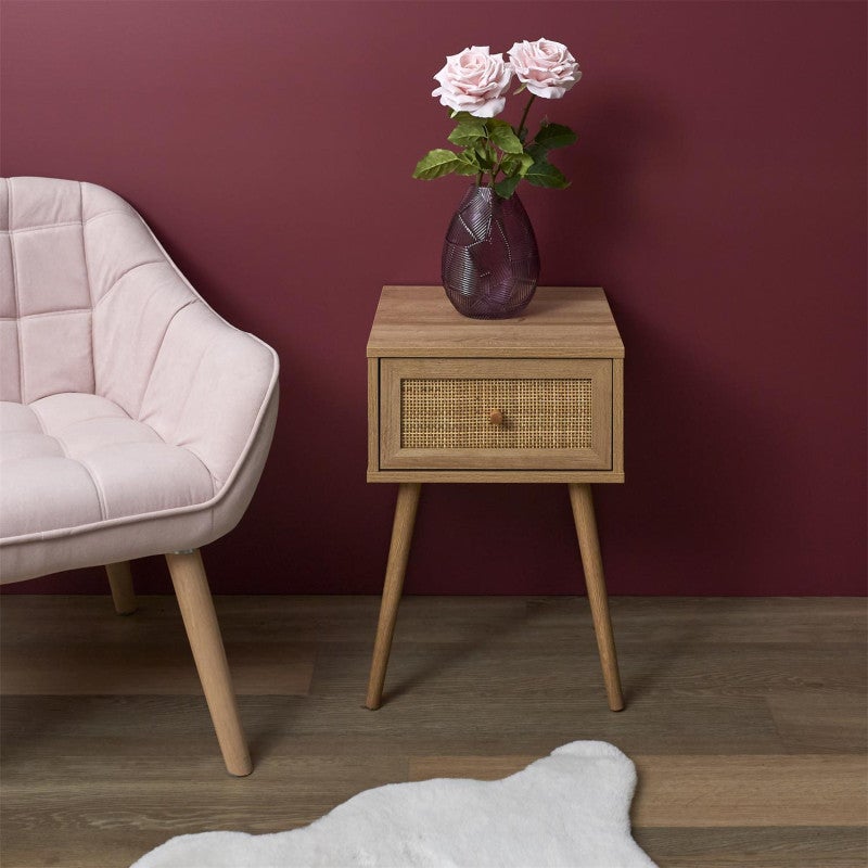 Table De Chevet - Home Deco Factory - Bali - Design - Marron - H55 X 39 X 39 Cm - 7