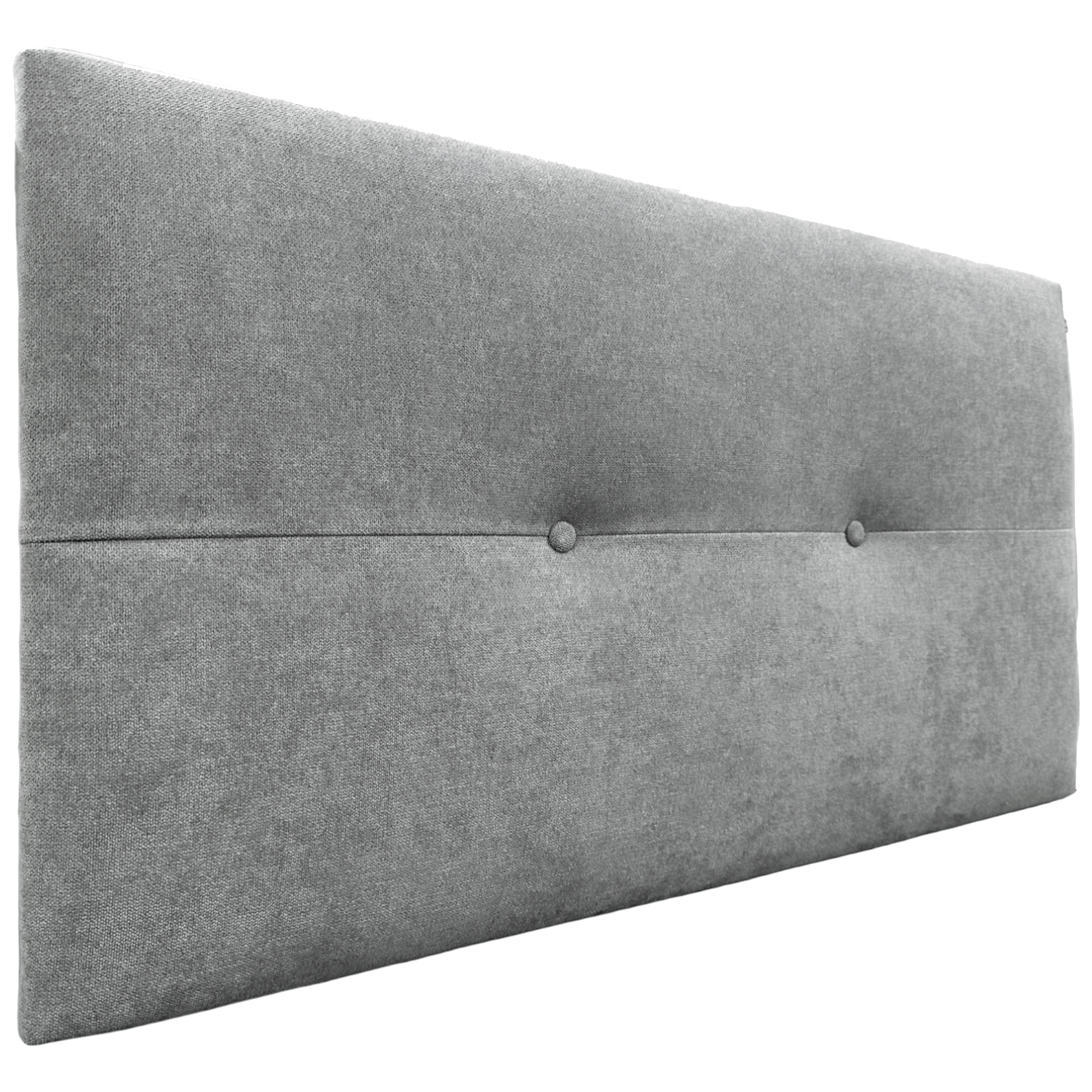 Dhome cabecero de tela aqualine con botones 95x50cm camas 90 - gris
