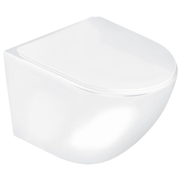 Miska WC podwieszana Delos z deską wolnoopadającą duroplast WH KERRA