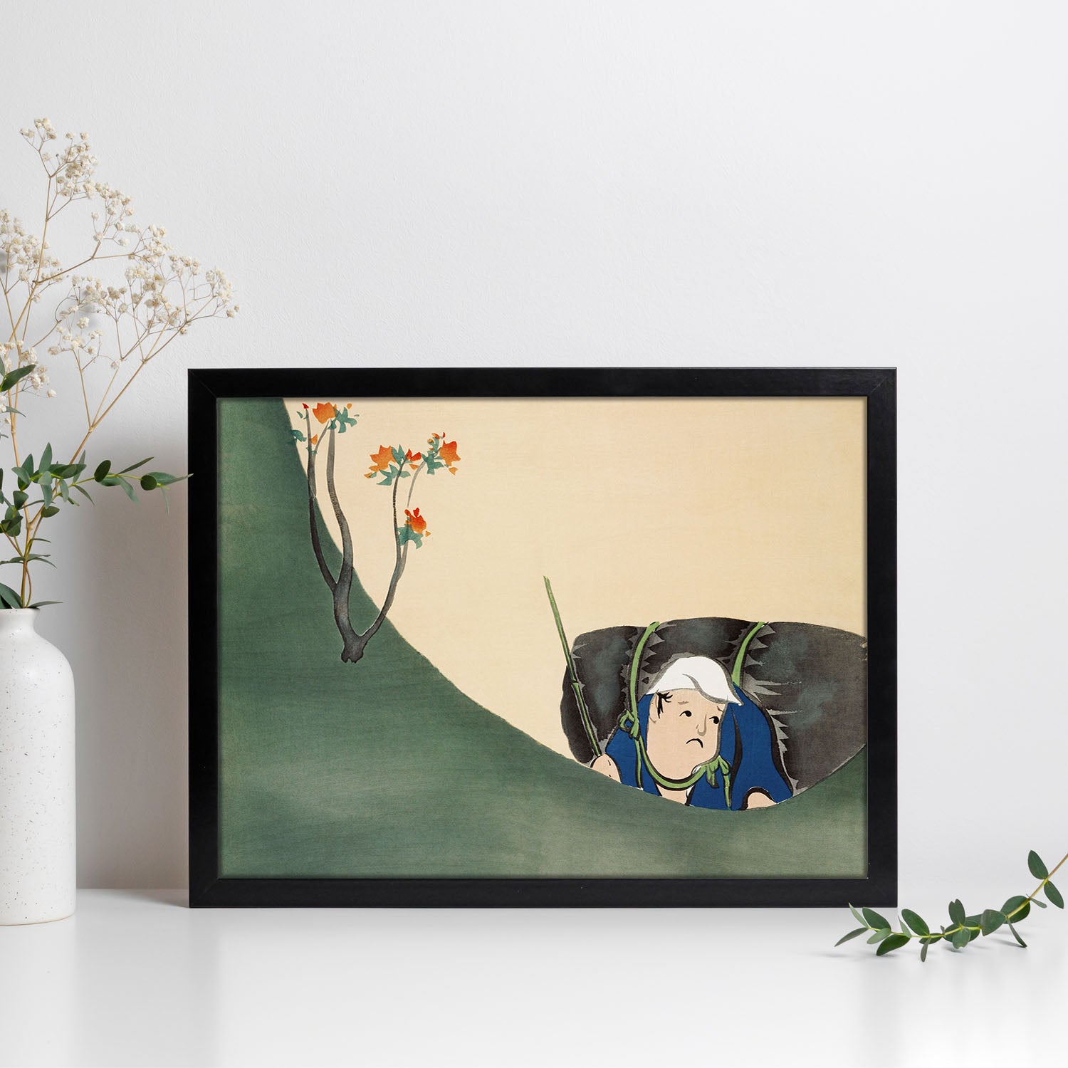 Lamina rinpa 05. pósteres con llamativas ilustraciones rinpa del artista japones kamisaka sekka. sin marco - a4