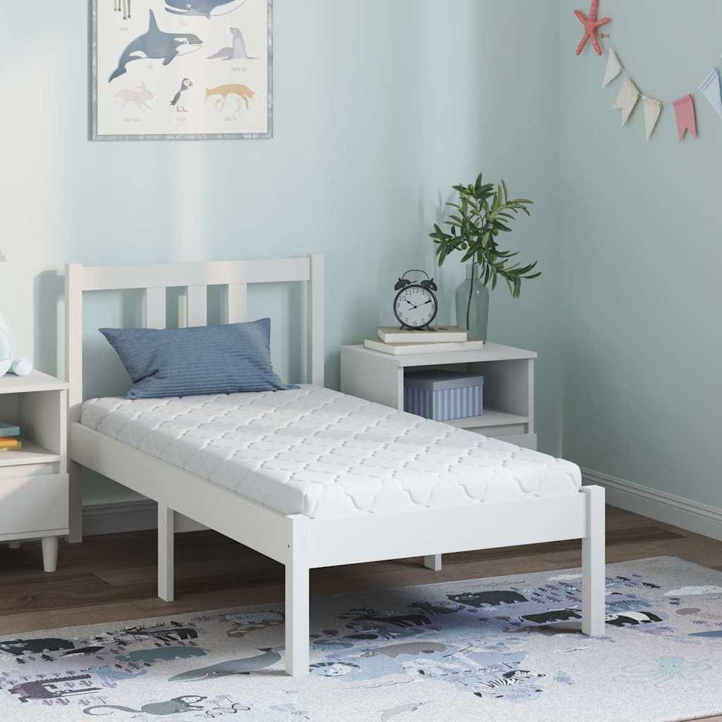 Materac Biały 60 x 120 cm Tkanina żakardowa vidaXL
