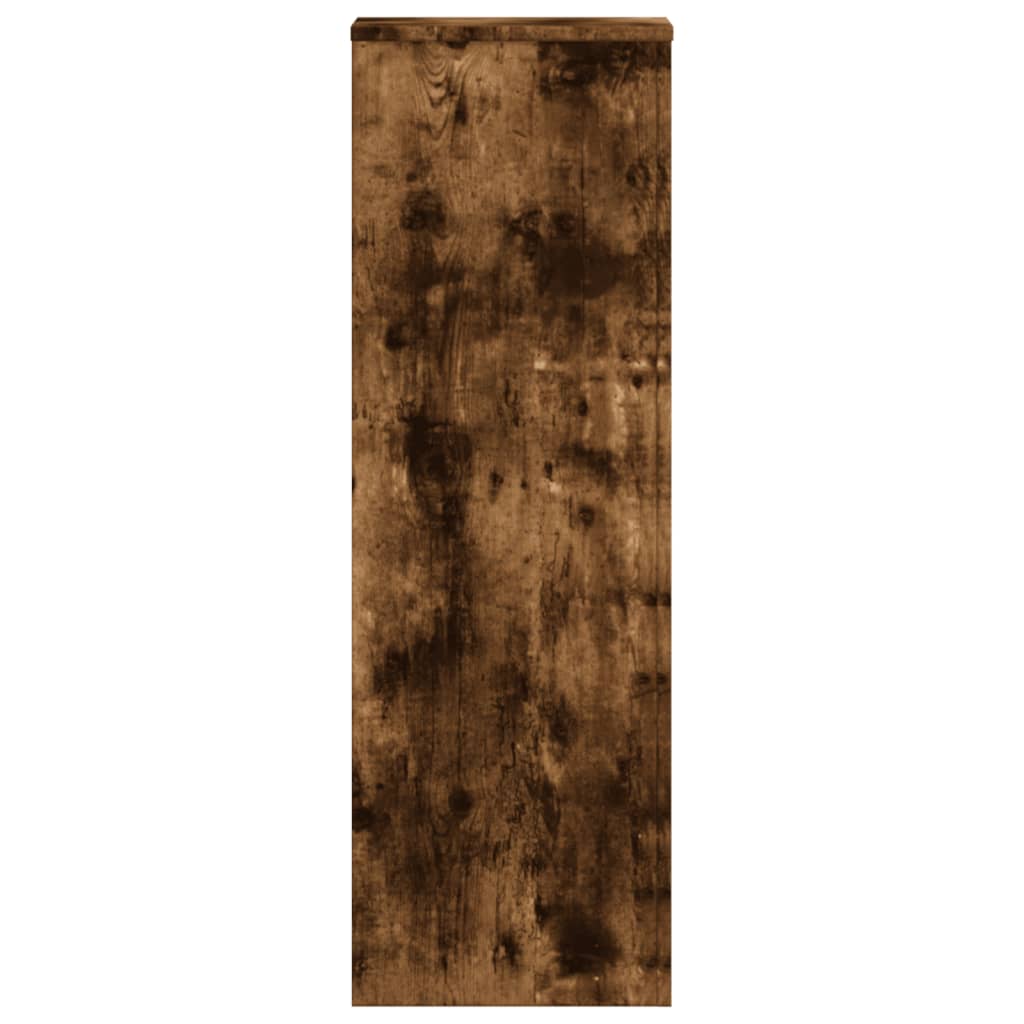 Supports pour plantes 2 pcs chêne fumé bois d'ingénierie - 6