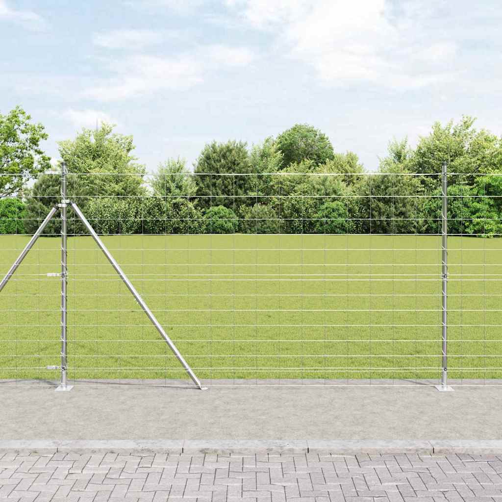 Ogrodzenie z drutu spawanego z betonową podstawą 50 x 1,4 m vidaXL