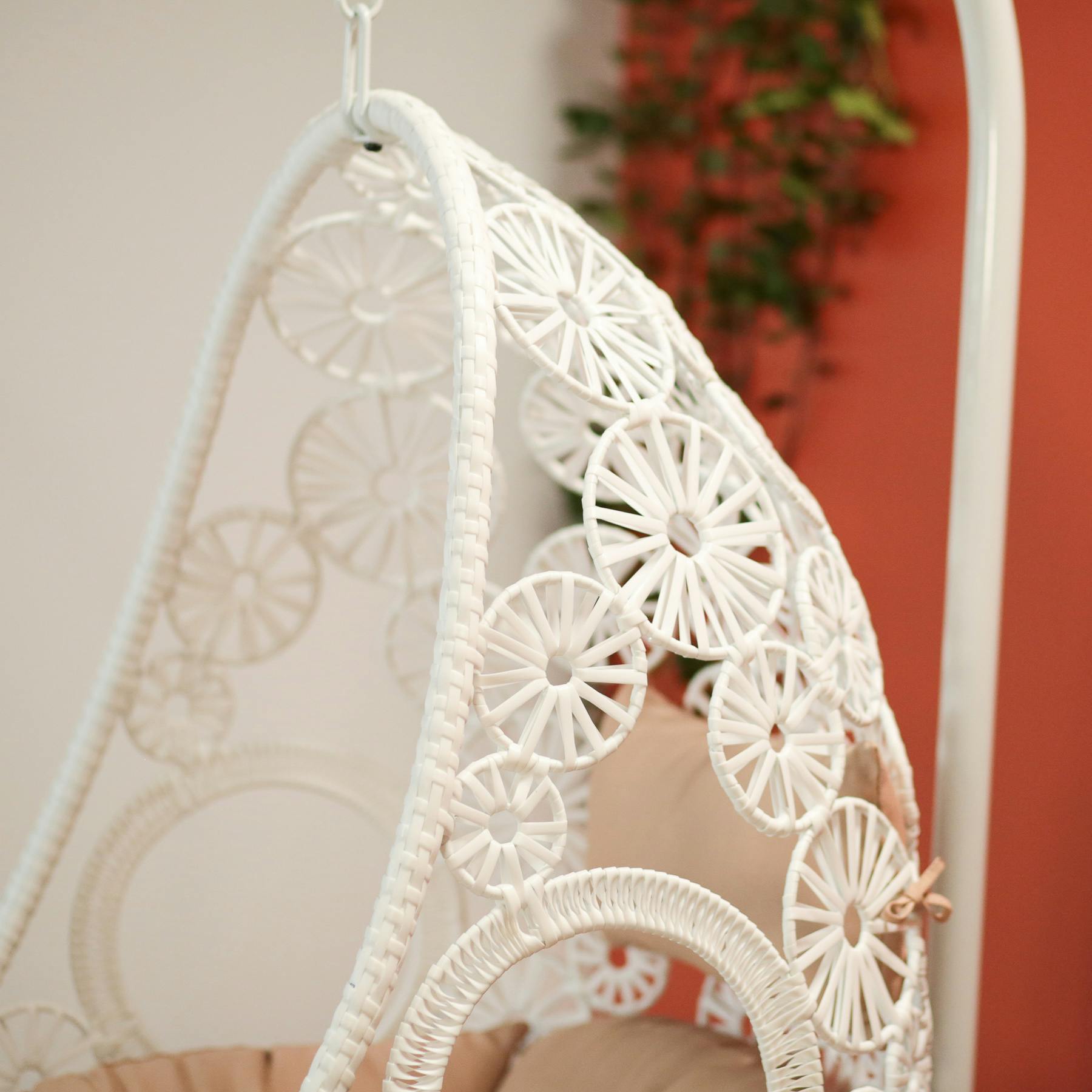 Fauteuil œuf suspendu blanc SOUTH BEACH - 4